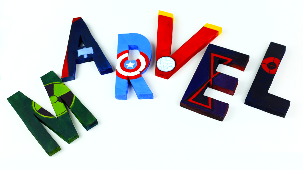 Diy Avengers Room Decor 3d Letters