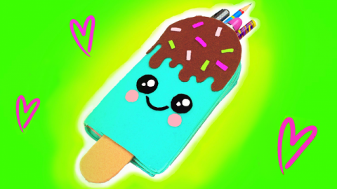  DIY Kawaii Pencil Case - Ice Cream Bar 