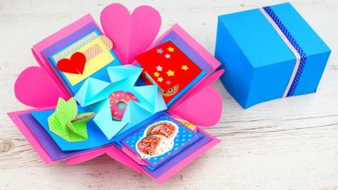  DIY Exploding Box for Valentines Day 
