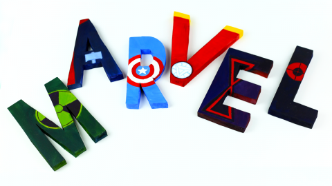  DIY Avengers Room Decor - 3D Letters 