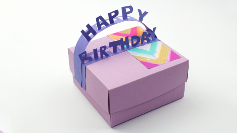  DIY Happy Birthday Gift Box 