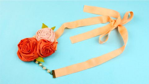  DIY Flower Necklace 