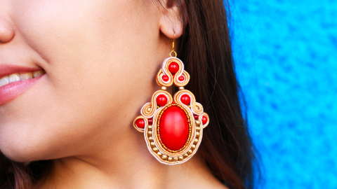  DIY Soutache Ethnic Earrings 