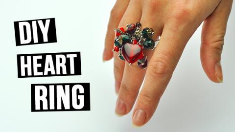  DIY Heart Ring 