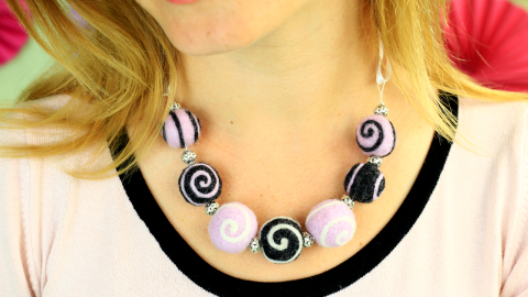  How To Make Felt Balls And Felt Ball Necklace 