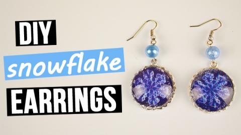  DIY Snowflake Earrings 