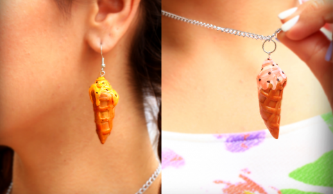  DIY Ice Cone Polymer Clay Jewelry Ideas 