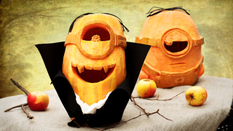  DIY Minion Pumpkin 