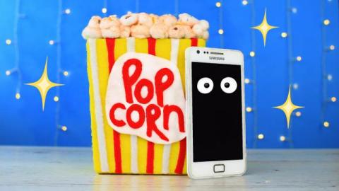  DIY Popcorn Phone Docking Station 